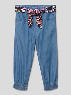 Хлопковые джинсы с боковыми карманами s.Oliver, синий