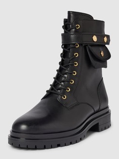 Кожаные ботинки с лейблом, модель CAMMIE Lauren Ralph Lauren, черный