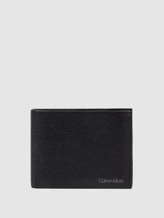 Кожаный кошелек - блокировка RFID Calvin Klein, черный
