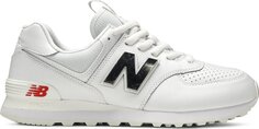 Кроссовки New Balance 574 &apos;Metallic - White Neo Flame&apos;, белый