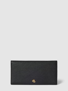 Кошелек с накладной этикеткой, модель «SLIM» Lauren Ralph Lauren, черный
