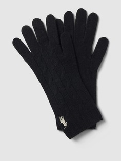 Перчатки с этикеткой Polo Ralph Lauren, черный