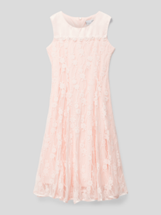 Платье с цветочным кружевом Happy Girls, розовый