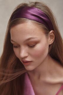 Повязка на голову Room Shop Bardot атласная, фиолетовый
