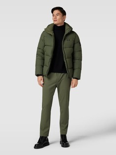 Стеганая куртка с нашивкой-лейблом Calvin Klein, оливково-зеленый