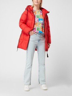 Стеганое пальто с капюшоном khujo, красный
