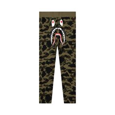 BAPE 1st Camo Широкие спортивные штаны, зеленые