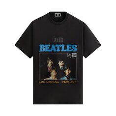 Легкая винтажная футболка Kith For The Beatles, черная