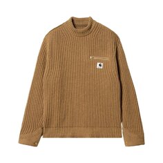 Вязаный пуловер Carhartt WIP x Sacai Detroit, цвет Бежевый