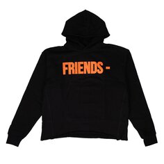 Толстовка с капюшоном Vlone Friends, цвет Черный/Оранжевый
