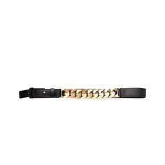 Кожаный ремень с цепочкой от Givenchy, цвет Черный