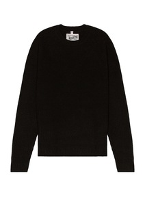 Свитер Schott Ribbed Wool Crewneck, черный