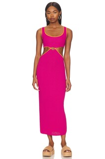 Платье Solid &amp; Striped Bailey, цвет Shocking Pink &amp; Clementine