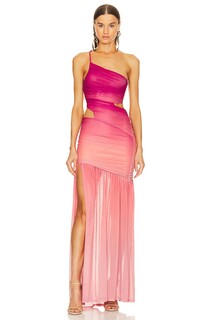 Платье макси Michael Costello x REVOLVE Giustina, цвет Pink Ombre