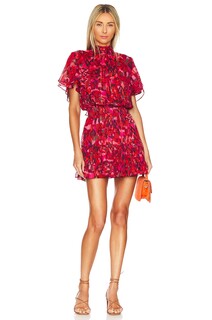 Платье MISA Los Angeles Saffie, цвет Crimson Geo