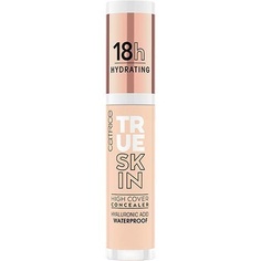 True Skin High Cover Concealer 010 Cool Cashmere Смягчающий против прыщей Стойкий матирующий матовый Натуральный Веганский безмасляный Водонепроницаемый 4,5 мл, Catrice