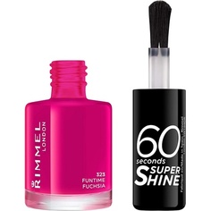 Лак для ногтей Rimmel 60 Seconds Super Shine, 8 мл Funtime, фуксия, Givenchy