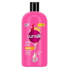 Шампунь с блестками света, распутывающий шампунь, придает волосам блеск, формула Active-Fusion с маслом жожоба, коллагеном и биотином, размер Xxl, 810 мл, Sunsilk