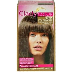 Крем-краска для волос с перманентным окислением, N.5 Светло-коричневый, Clady