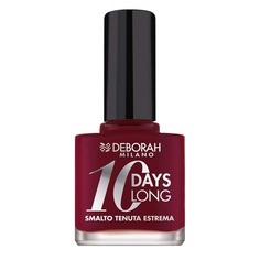 Лак для ногтей «Вишневый» № 884 «10 дней» для долговечных и сияющих ногтей, Deborah