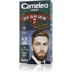Перманентная краска для волос для мужчин светло-коричневая для волос, бороды и усов, 30 мл, Cameleo