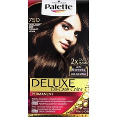 Палитра перманентных красок для волос Deluxe 750 Шоколадно-коричневый, Matrix