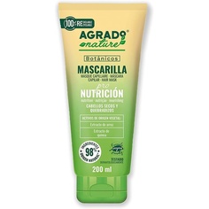 Питательная натуральная маска для волос Nature, 200 мл, веганские растительные ингредиенты, Agrado
