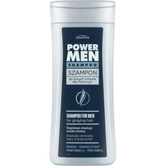 Мужской шампунь Power Man для удаления седых волос — постепенно устраняет признаки седины — гуарана и провитамин B5 — 200 мл, Joanna