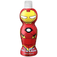 Веганский гель для душа и шампунь Iron Man 2-в-1, 400 мл, Marvel