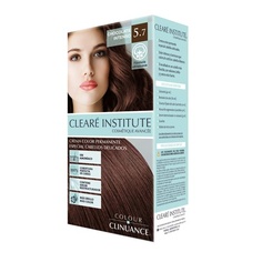 Color Clinuance 5.7 Интенсивная шоколадная краска для волос для чувствительных волос Стойкий цвет без аммиака Больше блеска Интенсивный цвет 100% покрытие Дерматологически протестировано, Cleare Institute