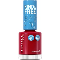 Лак для ногтей Kind &amp; Free Тон 156 Poppy Pop Red 8 мл, Rimmel