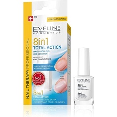 Nail Therapy Professional 8In1 Total Action Концентрированная укрепляющая и укрепляющая сыворотка для ногтей 12 мл, Eveline Cosmetics