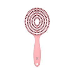 T4B Ilu Lollipop Candy Pink Профессиональная круглая легкая расческа для распутывания волос для влажных и сухих волос Разработана для профессиональных парикмахеров Красочная щетка, Tb Tools For Beauty