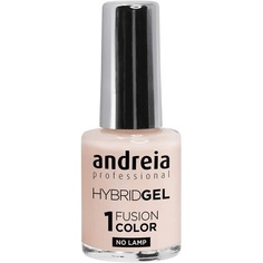 Профессиональный гибридный гель-лак для ногтей Андрея Fusion Color H10 Розовые телесные оттенки нюдовых мягких оттенков, Andreia