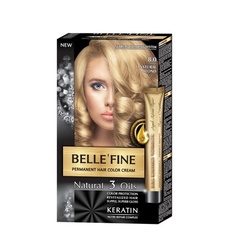 Натуральная крем-краска для волос Belle&apos;Fine Black Series с 3 маслами и кератином - Натуральный блондин
