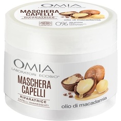Маска для волос Ecobio с маслом макадамии 250 мл, Omia