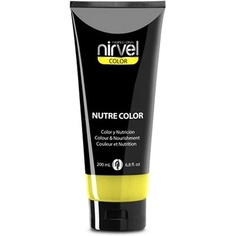 Nutre Color Fluor Lemon 200мл Профессиональная маска - временное окрашивание для питания и сияния, Nirvel