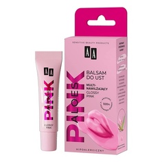 Aloe Pink Multinofeuchtigkeitsspendende Лосьон для губ Glossy Pink 10G, Aa