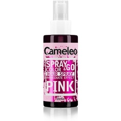 Спрей-краска для волос Spray &amp; Go Розовый для светлых, платиновых и седых волос 150 мл, Cameleo