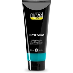 Nutre Color Fluor Turquoise 200мл Профессиональная маска - временное окрашивание для питания и сияния, Nirvel