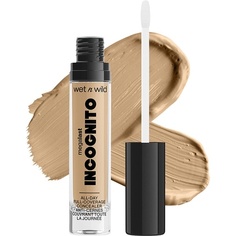 Wet N Wild Megalast Incognito Консилер полного покрытия с маслом ши, средний мед, Wet &apos;N&apos; Wild