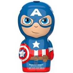 Гель и шампунь для душа Marvel Captain America 2в1 с 3D-фигурой и великолепным ароматом, 400 мл, Airval