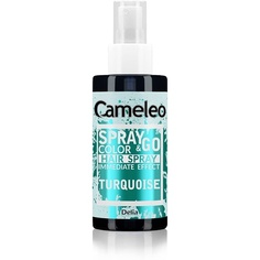 Спрей-краска для волос Spray &amp; Go Бирюзовый для светлых, платиновых и седых волос 150 мл, Cameleo