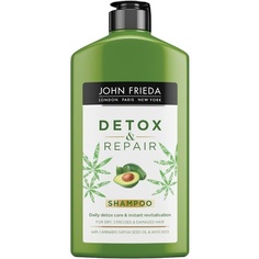 Шампунь Detox &amp; Repair 250 мл с маслом авокадо и зеленым чаем, John Frieda