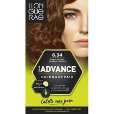 Color Advance Permanent Coloration 6.34 Золотистый Темно-русый, Llongueras