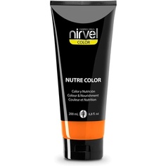 Nutre Color Fluor Mandarin Professional Mask 200мл - Временное окрашивание для питания и сияния, Nirvel