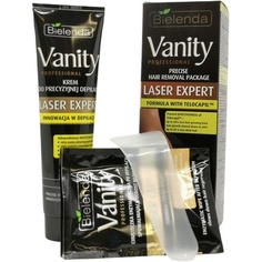 Vanity Professional Laser Expert Крем и салфетки для депиляции для зоны бикини экспресс-эффект Bielenda