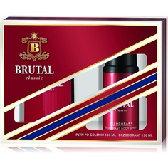 Подарочный набор Brutal Classic Homme — 100 мл средства после бритья и 150 мл дезодоранта-спрея, La Rive