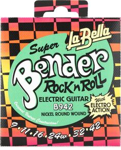 Струны для электрогитары La Bella B942 Super Bender — .009-.042 Extra Light