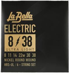 Струны для электрогитары La Bella HRS-UL — .008-.038 Ultra Light